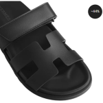 Hermes Chypre Sandal – Noir Calfskin Leather
