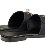 Hermès Giulia sandal 'Bleu Brut / Naturel'