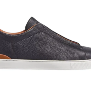 BLACK DEERSKIN TRIPLE STITCH™ SNEAKERS Black