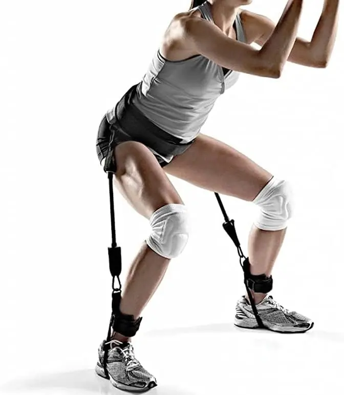M D Stay Fit MD Vertical High Jump Trainer to Improve Leg Strength to Achieve Squat Motion with Jumping | Home Gym Training Set