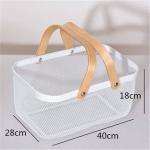 Portable garden harvest basket with mesh design, suitable for the kitchen, garden, and picnics