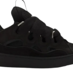 Lanvin ‘Curb’ Leather Blend Sneakers in Black