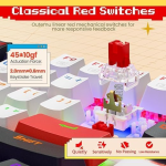 REDRAGON K552 WLR-R Mechanical Gaming Keyboard Red Switches Rainbow LED