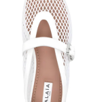 Alaïa Buckle Ballet Flats | White