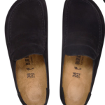 Birkenstock Naples suede loafer-style mules – Black
