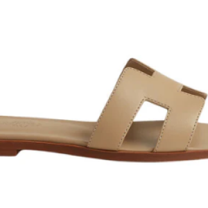 Hermes Oran Sandal Beige/Lin