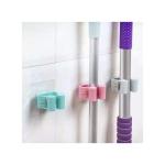 Single Broom and Cleaning Tool Holder with Strong Double-Sided Adhesive - 3 Pieces (Color Randomly Picked)