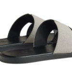 Hermès Izmir sandal black and white