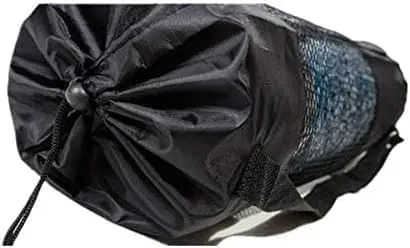 M D Stay Fit MD Nylon Mesh Bag Breathable Adjustable Yoga Gym Carry Strap Portable Black
