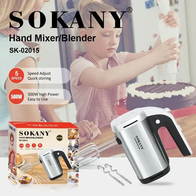 Sokany Stainless Steel Egg Beater SK-02015 500W