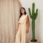 Off white linen Set