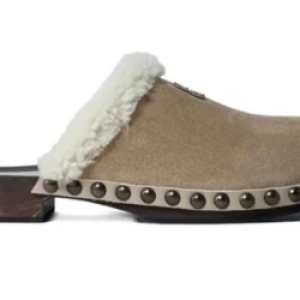 Miu Miu Suede clogs - beige