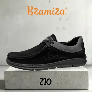 حذاء كلاركس هاي كوبي مصري جلد طبيعي مقلوب نعل رابر لون بيج كود z10