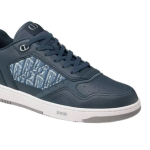 Dior B27 Uptown Low-Top Sneaker – Blue Smooth Calfskin and Blue Dior Oblique Jacquard