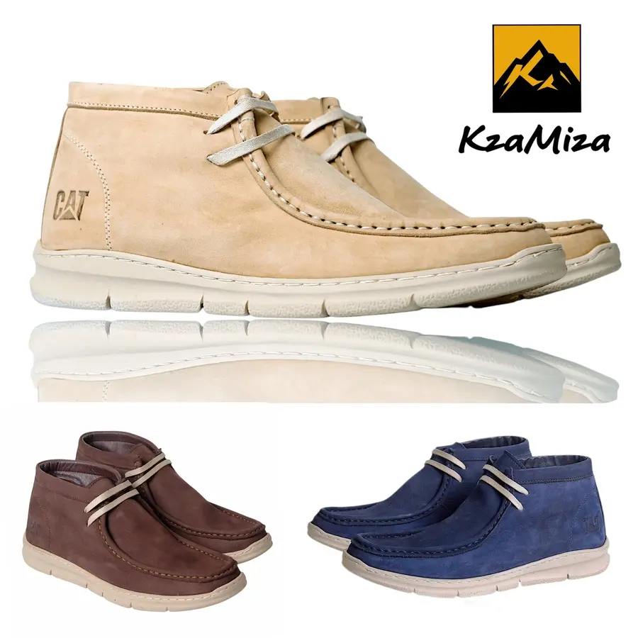 هاف بوت كاجوال رجالي جلد طبيعي 👞 Ankle Boot