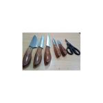 7-piece knife and scissors set with stand