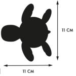 Green Turtle Orbys Plush Clip