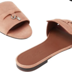 Loropiana Summer Charms Sandal Suede Goatskin Precious Rose