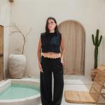 Black linen Set