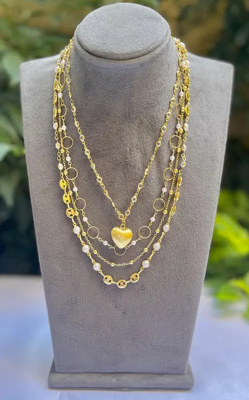 Thalassa Heart Layered Necklace