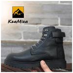 🥾 سيفتي جلد طبيعي نعل رابر حديده امامية كود 27 Leather