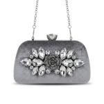 Classic Crystal-Embellished Evening Clutch VS-64