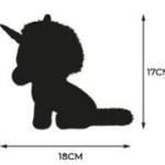 Plush Toy Silver Unicorn Orbys