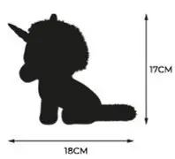 Plush Toy Silver Unicorn Orbys