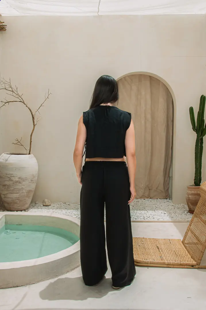 Black linen Set