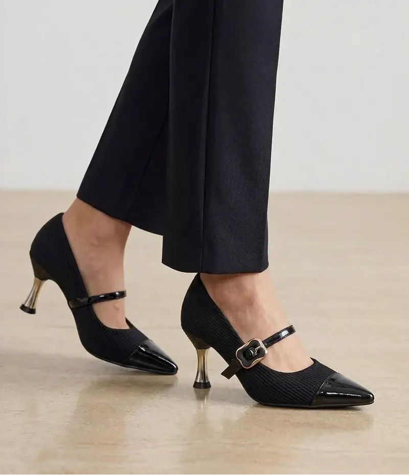 Classic Strap Elegance Heels C-87