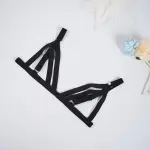 Black Strapping Cut-out Bra Panty Set