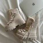 Fur leather boot
