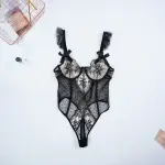 Vintage Lace Polka Dot Bodysuit