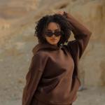 Brown hoodie