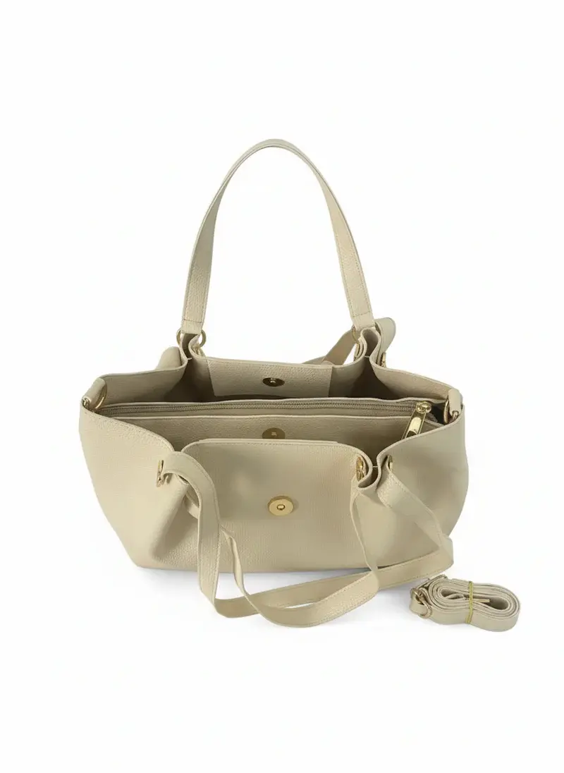 Dual Set Handbag with Detachable Pouch BA-55