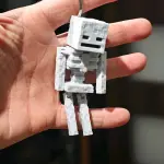Minecraft Skeleton Articulated Keychain