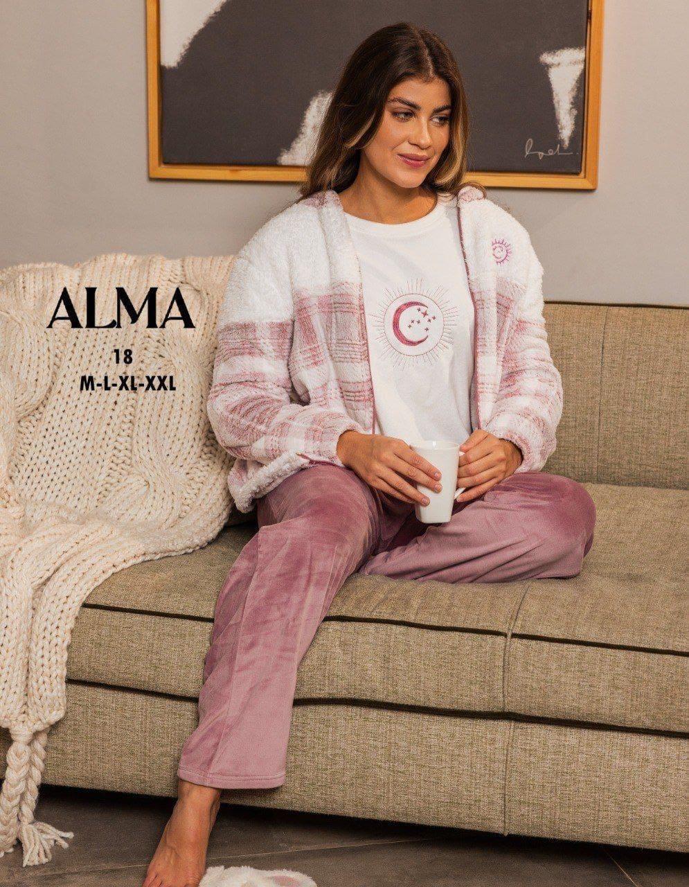 3pcs pink pyjama set
