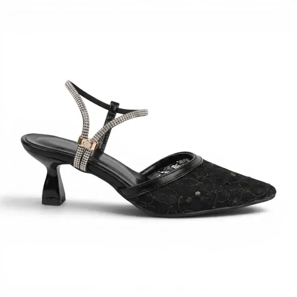 Luxury Lace Evening Heels C-119