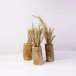 Handcrafted Natural Wooden Vase Elegant Boho Decor for Modern Homes 600 EGP