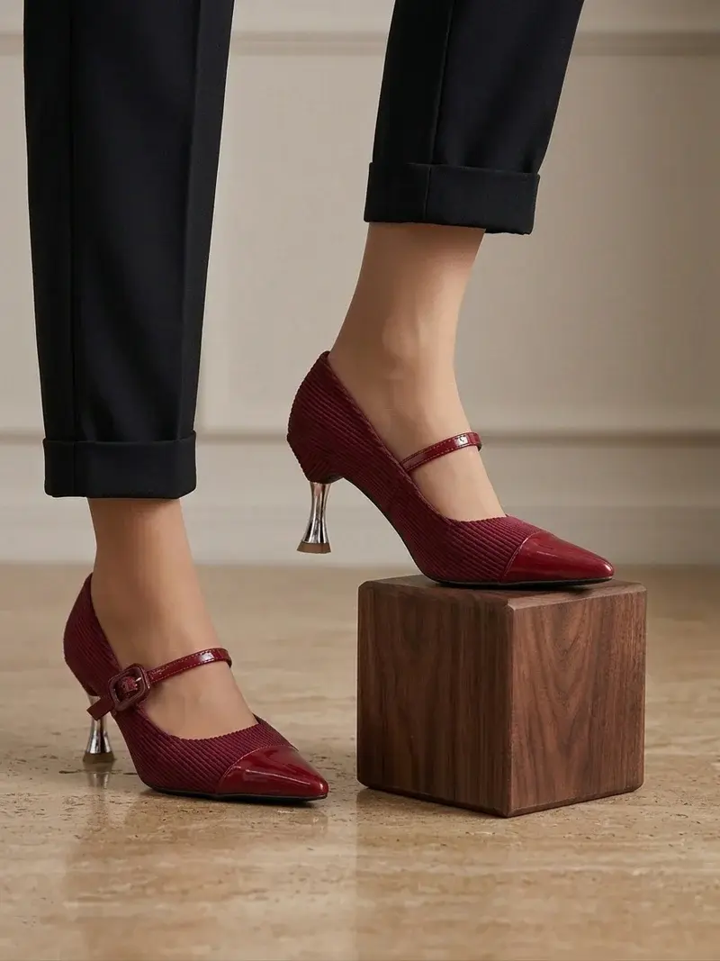 Classic Strap Elegance Heels C-87