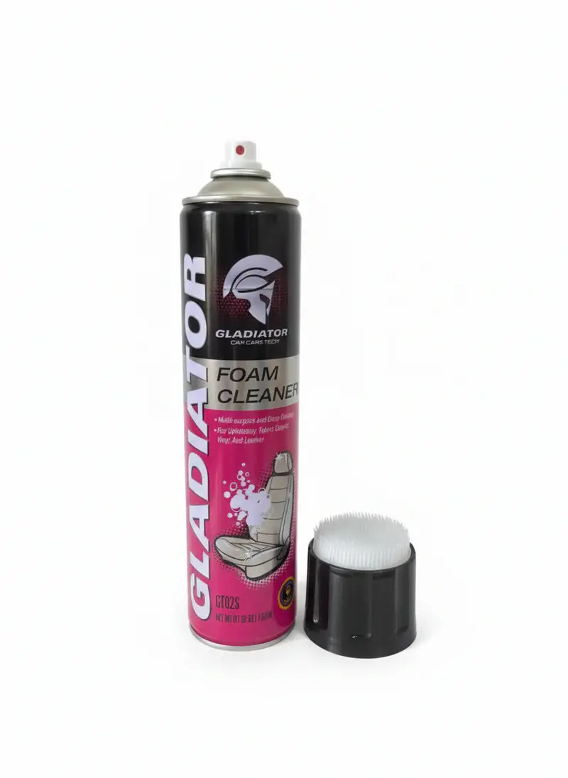 Gladiator Foam Cleaner is a quick-action cleaning spray