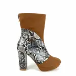 Half-boot suede in Lazar leather B-35