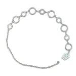 Women's Silver Metal Ring Chain Waist Belt U-30