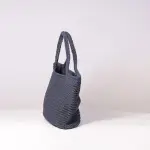Handmade Crochet Tote Bag – Scandinavian Style Knitted Shopper in Neutral Earth Tones
