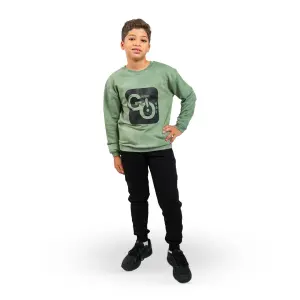 Olive green tie dye Sweatshirt with “Game Over” Print 💚🎮