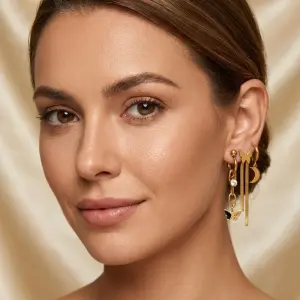 Multi-Design Gold Earring Set EA-222