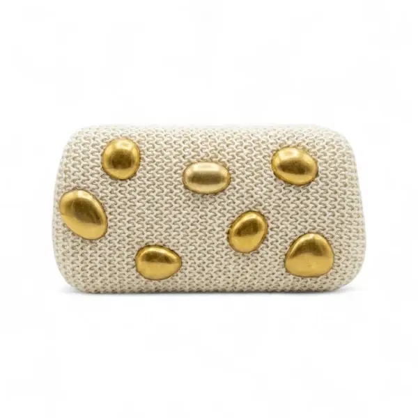 Woven Bag with Gold Studs VS-72