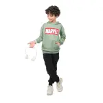 Olive green Tie-Dye Hoodie with Marvel Print 💥