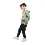 Olive green Tie-Dye Hoodie with Marvel Print 💥
