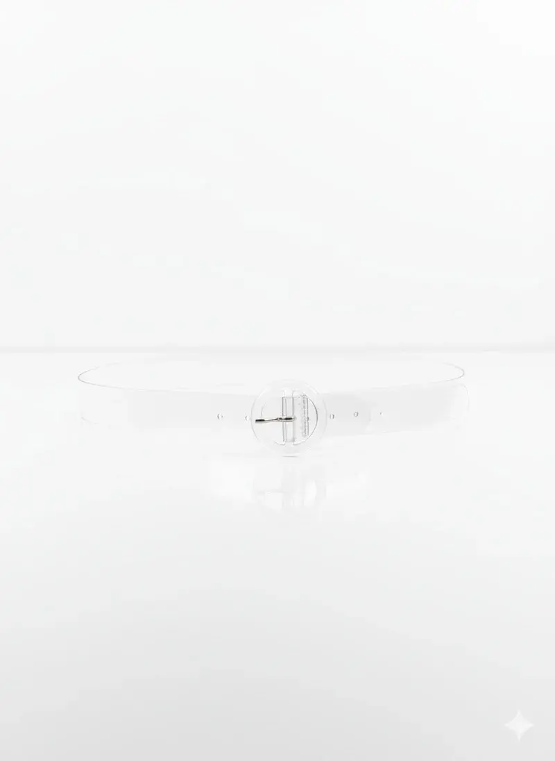 Transparent Belt with Round Buckle T-37